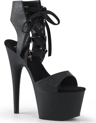 Produktbild von ADORE-700-14 Damen Sandale von Pleaser, Schwarz Matt , EU 43, US 13