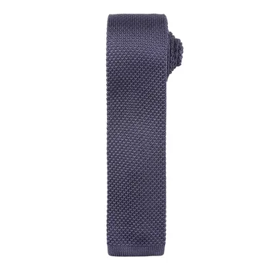 Produktbild von Premier Herren Krawatte mit Strick Muster RW5241 (Einheitsgröße) (Stahl)