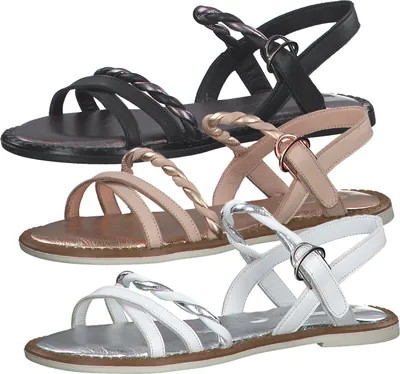 Produktbild von Tamaris Damen Schuhe Sandalen Sandaletten Leder 1-28148-26, Größe:40 EU, Farbe:Weiß