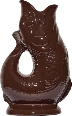 Produktbild von Gluckigluck Wasserkaraffe mit Gluckergeräusch, handgefertigt, ikonisches Design, Farbe:Kakao, Fassungsvermögen:1,2 L