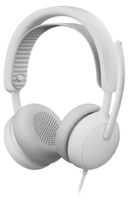 Produktbild von Logitech Zone Wired 2, Kabelgebunden, 20 - 20000 Hz, Anrufe/Musik, 223,5 g, Kopfhörer, Weiß