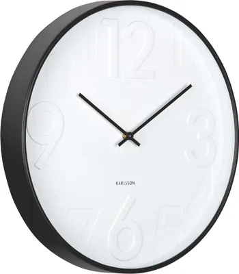 Image de Karlsson - Horloge murale Ayuno - Noir mat - Ø40cm