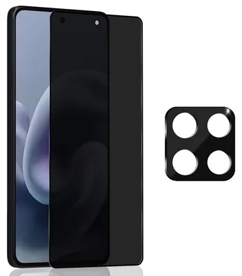 Obrázek produktu pro 1-balení Motorola Moto G86 Power Privacy Ochranné sklo na displej & 1-balení ochrana objektivu - Tvrzené sklo 9H - Super kvalita 3D