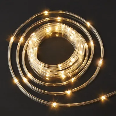 Produktbild von LED Lichtschlauch Lichterkette klar 50 LEDs Deko Outdoor IP44 Party Garten