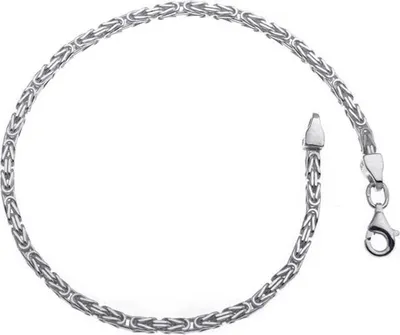 Produktbild von SILBERKETTEN STORE Königskette Armband 2,2mm - 925 Silber, Länge wählbar von 16-25cm - 16cm