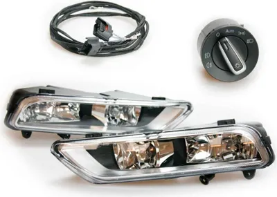 Produktbild von Für VW Passat B7 Original Kufatec Nebelscheinwerfer Kabelbaum + Lichtschalter