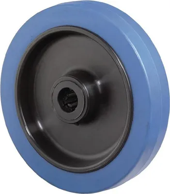 Produktbild von BS Rollen Rad Durchmesser 160mm Tragkraft 300kg Elastic-Vollgummi-Rad Nabenlänge 60mm - B61.160