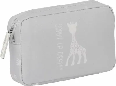 Productafbeelding van Reistas voor toiletartikelen, Sophie la Girafe, lichtgrijs, 20 x 13 x 5,5 cm