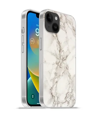 Produktbild von MuchoWow® Handyhülle Schutzhülle Hülle für Apple iPhone 14 Plus - Soft case Marmor - Grau - Weiß Silikon Softcase Handy Hülle - Abbildung