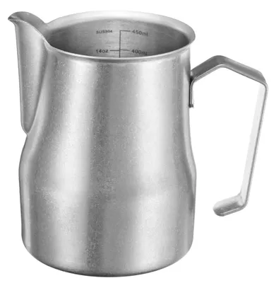 Milchaufschäumkanne 450 ml, Edelstahl, matt silber