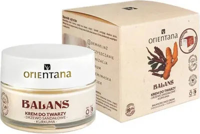 Image de Orientana Sandalwood & Turmeric Face Cream 50 g - Crème pour le visage au bois de santal et au curcuma