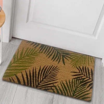 Produktbild von Schuhabtreter aus Kokos nachhaltig, Palmenblätter in grün Größe - 40 x 60 cm