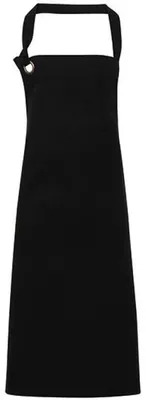 Zdjęcie produktu dla Premier Workwear PR130 | Fartuch Calibre Heavy Bawełna Canvas Bib Apron - Kolor: Czarny - Rozmiar: Jeden rozmiar