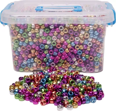 Produktbild von Colorations metallic Pony Perlen Set - 4000 Stück Bastelspaß