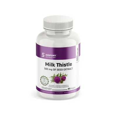 Produktbild von Mariendistel Extrakt 500 mg 90 Kapseln Silymarin Leber Verdauung