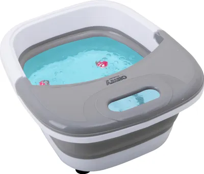 Produktbild von CAMRY CR 2174 Fußbad, Fußmassagegerät, faltbare Fussbadewanne mit Massage, Heizung, Sprudel, Wassertemperierung, Massagegerät, elektrisches Fussbad, Vibrations- und Sprudelmassage