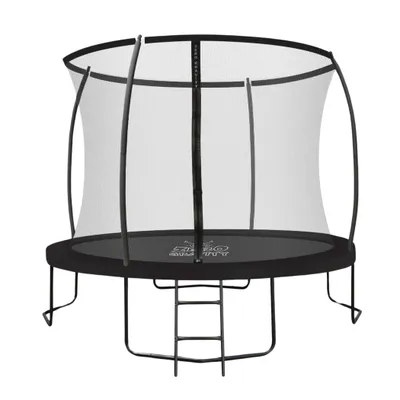 Produktbild von ZERO GRAVITY® Trampolin  Ø 305 cm, GS, Gartentrampolin Komplett-Set mit Sicherheitsnetz & Leiter, Sturmsicher in 5 Minuten, Ultima 4 Black Edition