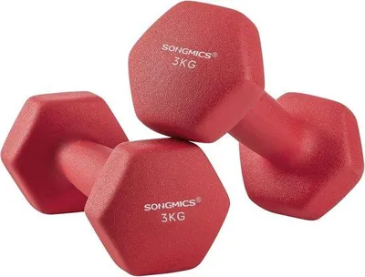 Produktbild von Famanu Halterset 2 Stück - Sechseck mit Neoprenbeschichtung - Krafttraining für Zuhause