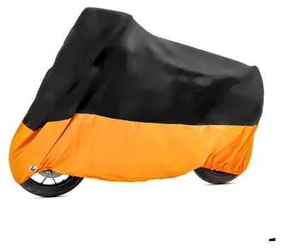 Produktbild von Motorrad Abdeckplane XXXL Faltgarage schwarz-orange