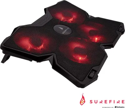 Immagine prodotto di Cuscinetto di raffreddamento per laptop da gioco SUREFIRE Bora, rosso
