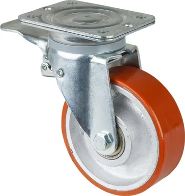 Produktbild von BS Rollen Lenkrolle N120.C10, m.Totalfestst. m.Platte, Ø 150, B 40mm