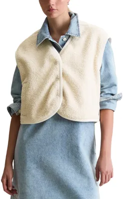 Produktbild von Marc OߴPolo Denim Damen Weste aus Teddy-Sweat cropped