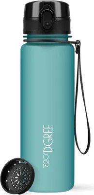Produktbild von 720°DGREE Trinkflasche uberBottle softTouch mit Sieb ocean blue 0,5l