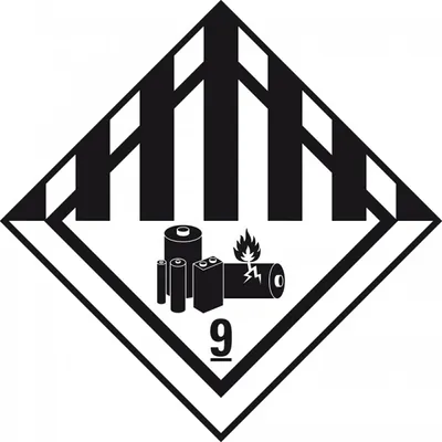 Produktbild von Dreifke® Aufkleber, Verpackungskennzeichen KL.9A Lithiumbatterien, Haftpapier...