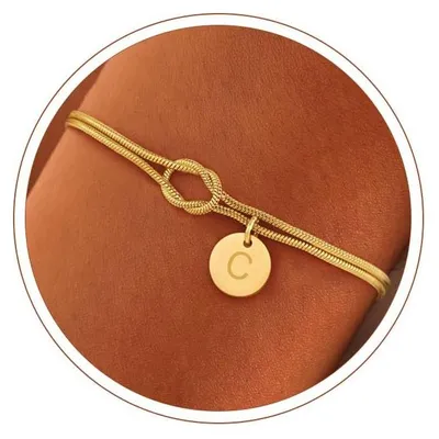 Productafbeelding van Initial Armband - Zilver - C
