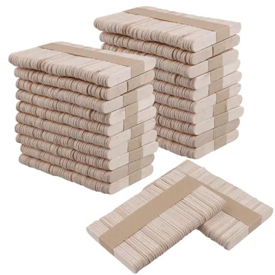 Produktbild von Inovra - 2000 Lutscherstiele - Mini-Holzstiele - 6,5 cm - Eisstiele - Bastelholz - Robust und glatte Oberfläche