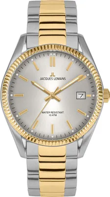 Zdjęcie produktu dla Jacques Lemans 50-3J Herrenuhr Bicolor/Grau