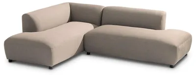 Produktbild von Outdoor-Sofa CALABRIA gepolstert, Beige – mit gemütlicher Polsterung für Ihre Gartenlounge aus wetterfestem Stoff und robustem Aluminium für Terrasse oder Balkon