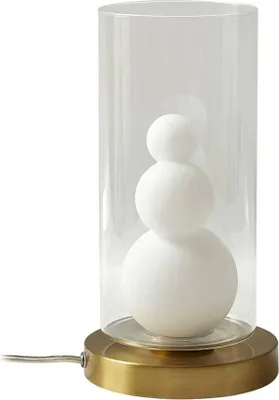 Produktbild von Lindby Tischleuchte Kupla, opal/klar, Glas, Ø 20 cm, G9