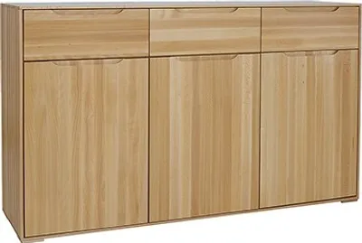 Image de Commode design en bois massif Armoire en bois véritable Armoire Sideboard