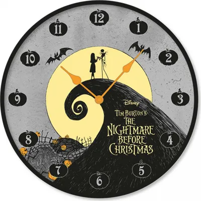 Produktbild von Wanduhr mit Nightmare Before Christmas Motiv