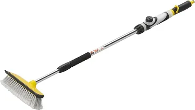 Obrázek produktu pro Mycí kartáč se stěrkou a dávkovačem mýdla a teleskopickou rukojetí 92 - 148 cm