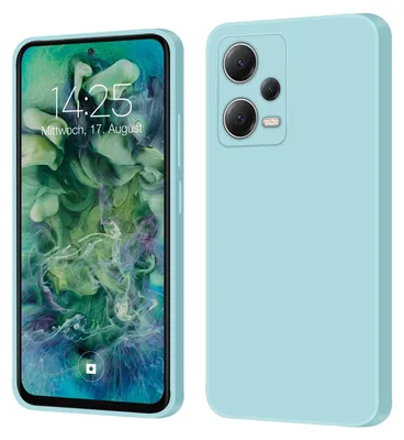 Produktbild von Hülle für Xiaomi Redmi Note 12 Pro 5G Case Cover Bumper Smartphone Softgrip Schutzhülle Farbe: Hellblau