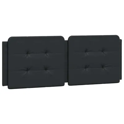 Image de Coussin de tête de lit Zadar noir 120 cm similicuir