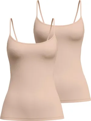 Produktbild von CALIDA Damen Spaghetti-Top 2er Pack - Sleek Skin, Top, Silky Smooth, einfarbig Nude S (40/42)