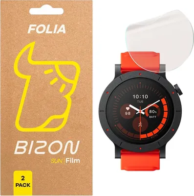 Produktbild von 2x Matte Folie für Nothing CMF Watch 3 Pro, Bizon Glass Watch Film Sun Duo