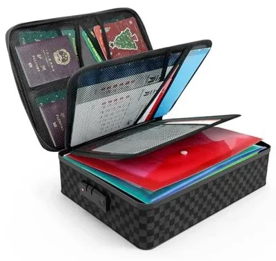 Zdjęcie produktu dla Teczka dokumentów zamek szyfrowy wodoszczelna organizer biurowy 36X27CM