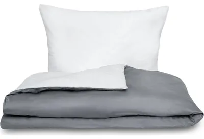 Obrázek produktu pro Saténové povlečení LUXURY COLLECTION tmavě šedé/bílé