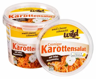 Produktbild von Cremiger Karottensalat mit Salatmayonnaise, 400 g Becher