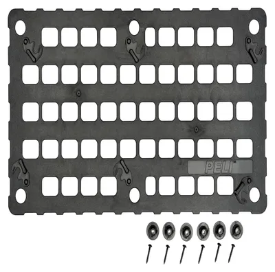 Produktbild von PELI 1510 MOLLE Panel Deckeleinsatz, original Zubehör, kompatibel 1510 Koffer, Farbe: Schwarz, Taschen und Koffer separat erhältlich