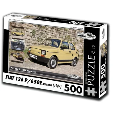 Image de RETRO-AUTA Puzzle n° 15 Fiat 126 P,650E Maluch (1987) 500 pièces