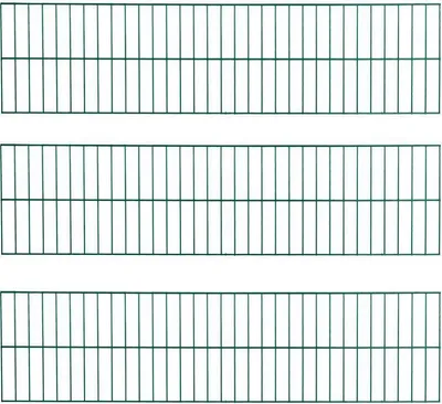 Produktbild von Gartenzaun Zaunelemente Doppelstabmattenzaun 3er Set RAL 6005 Zaun Gartenzaun