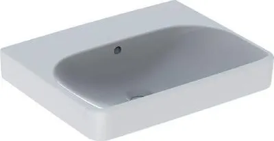 Produktbild von Geberit Smyle Square - Waschtisch 550x440 mm, mit Überlauf, ohne Hahnloch, weiß 501.574.00.1