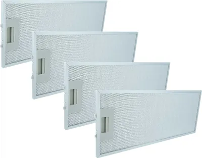 Produktbild von vhbw 4x Filter Metallfettfilter kompatibel mit Siemens LI23031, LI23031/01, LI23031/02, LI23030TI/03, LI23031/04, LI23031/03 Dunstabzugshaube, Metall