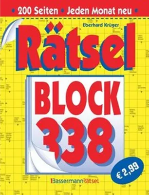 Obrázek produktu pro Rätselblock 338 (5 Exemplare à 2,99 EUR)