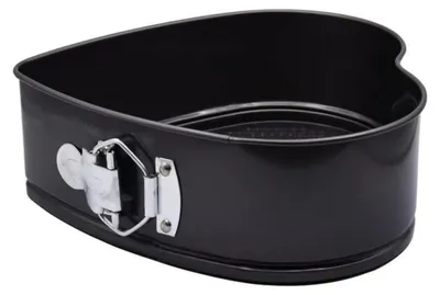 Produktbild von Springform Herzform 23 cm mit Antihaftbeschichtung aus 1 mm Kohlenstoffstahl